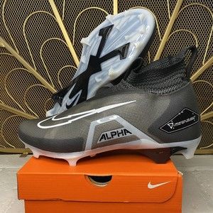 Nike Alpha Menace Elite 3 Football Cleats Black CT6648-001 Mens Size 14 New